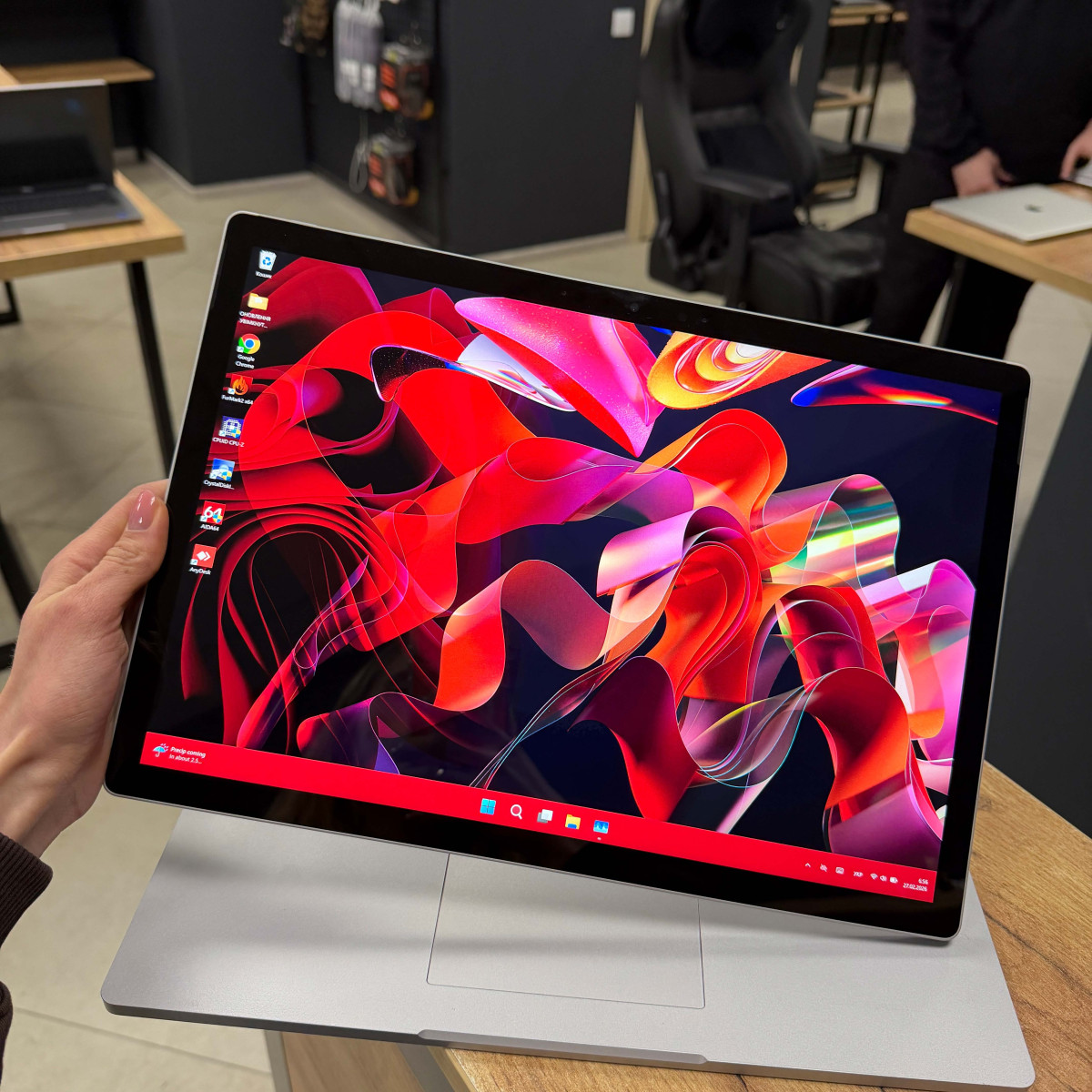 Ігровий ноутбук-трансформер Microsoft Surface 3 1899/ 15" 3K (3240x2160), IPS сенсорний/ Intel Core i7 1065G7 (1.30 - 3.9 ГГц)/ NVIDIA GeForce GTX 1660 Ti (на 6 GB) Max-Q/ 16 GB/ 256 GB NVME (Б/В)
