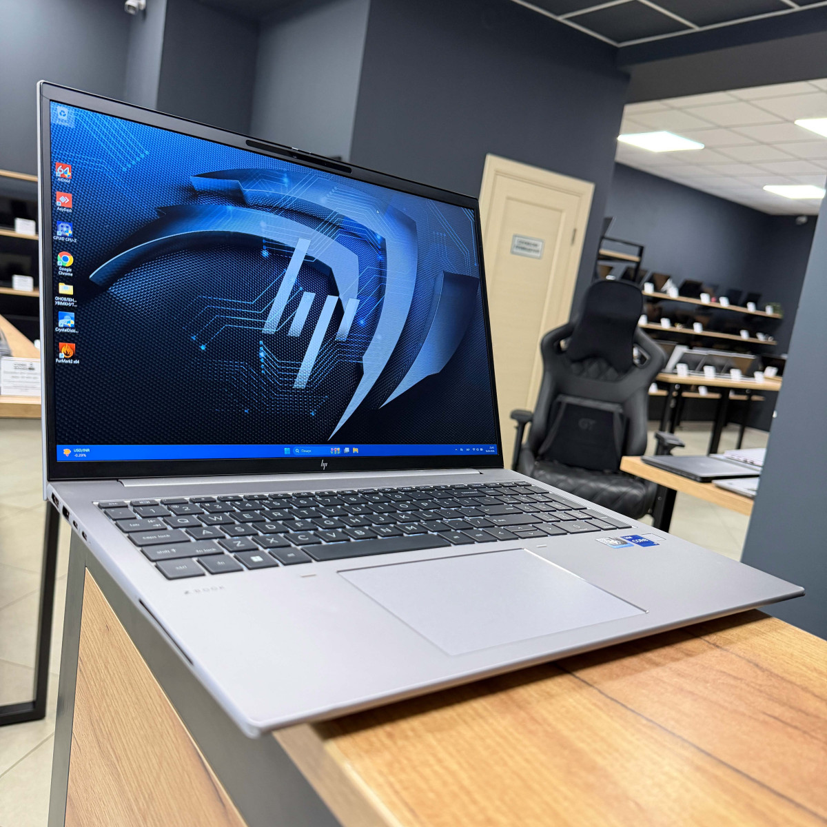  Ноутбук HP ZBook Firefly 16 G9/ 16" FullHD, IPS 16:10/ Intel Core i7 1255U (10 ядер/ 12 потоків)/ NVIDIA T550 (на 4 GB)/ 16 GB DDR5/ 512 GB SSD NVME (Б/В)