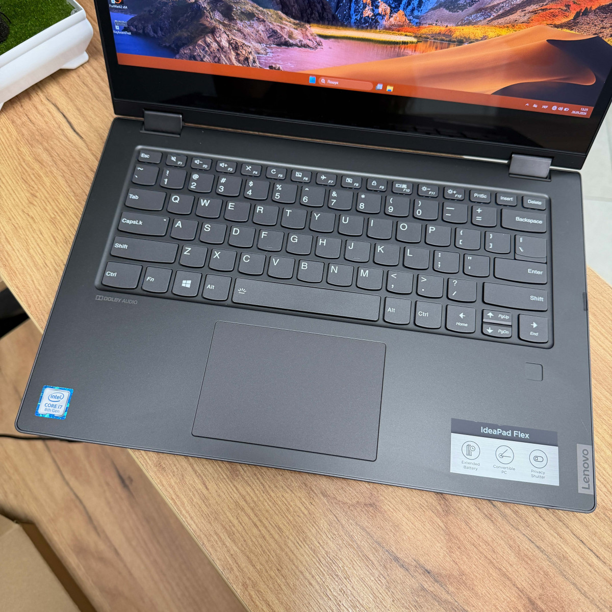 Сенсорний ультрабук - трансформер 2в1 Lenovo IdeaPad Flex-14IWL/ 14" FullHD, IPS/ Intel Core i7 8565U (4 ядра/ 8 потоків)/ Intel UHD 620/ 8 GB/ 256 GB NVME (Б/В)