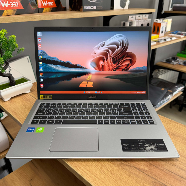 Ультрабук Acer Aspire 5 (A515-56G) / 15.6" FullHD, IPS/ Intel Core i5 1135G7 (4 ядра/ 8 потоків)/ NVIDIA GeForce MX450 (на 2 GB)/ 16 GB/ 512 GB SSD NVME (Б/В)