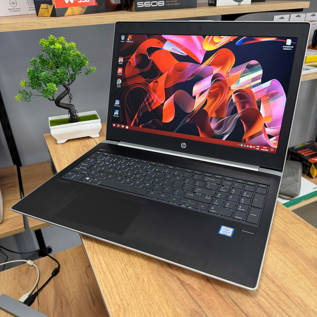 Hоутбук HP ProBook 450 G5/ 15.6" FullHD, IPS/ Intel Core i5 8250U (4 ядра/ 8 потоків)/ Intel UHD 620/ 8 GB/ 256 GB SSD NVME (Б/В)