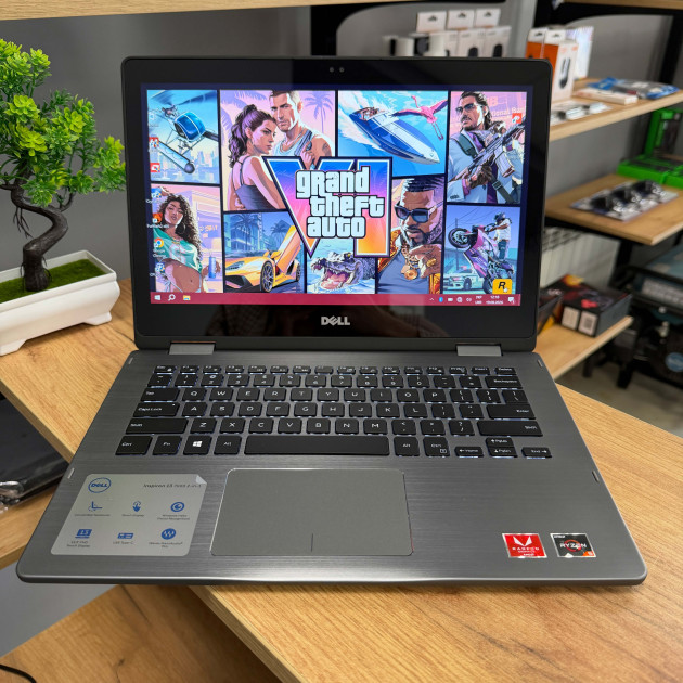Cенсорний ноутбук-трансформер Dell Inspiron 13 7375 2в1/ 13.3" FullHD, IPS/ AMD Ryzen 5 2500U (4 ядра/ 8 потоків)/ AMD Radeon Vega 8/ 16 GB/ 256 GB SSD M2 (Б/В)