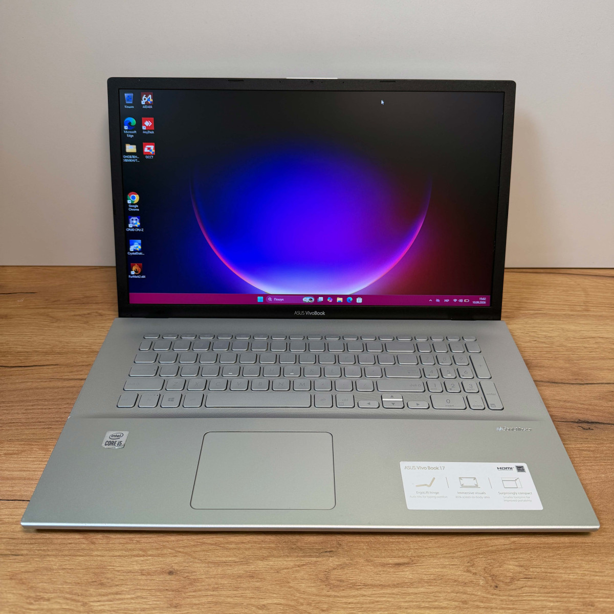 Ноутбук Asus VivoBook 17 X712JA/ 17.3" 17.3" HD+ (1600x900)/ Intel Core i5 1035G1 (4 ядра/ 8 потоків)/ Intel UHD/ 12 GB/ 128 GB SSD NVME + 1 TB HDD (Б/В)