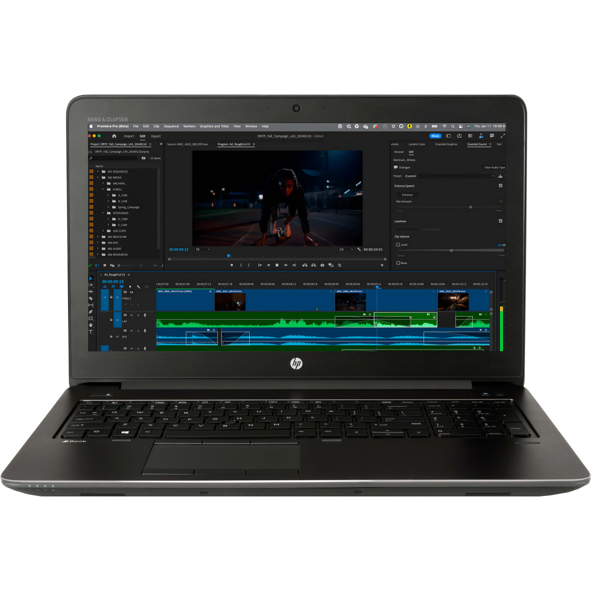 Ноутбук HP ZBook 15 G3/ 15.6" FullHD/ Intel Core i7 6700HQ (4 ядра/ 8 потоків)/ AMD FirePro W5170M (на 2 GB)/ 16 GB/ 256 GB NVME/ NO Microphone (Б/В)